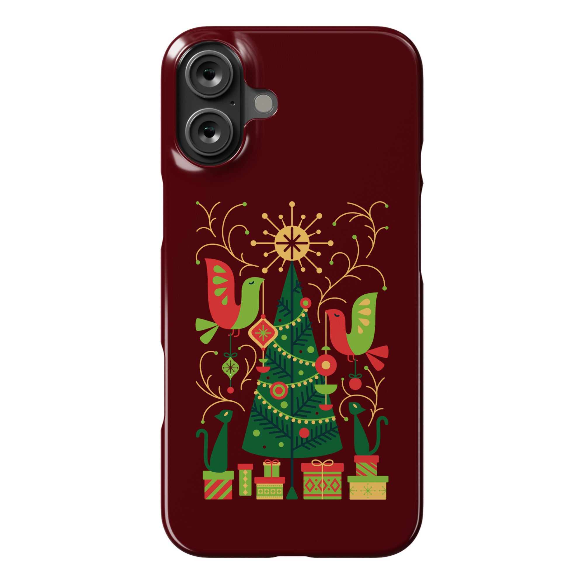 Vintage Christmas Tree Decorating Phone Case